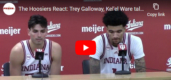 Video The Hoosiers React Trey Galloway Kelel Ware Talk Indianas