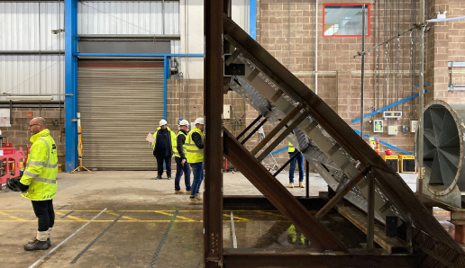 At averton stadium barrel cladding commence on the transformation